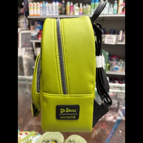 Loungefly The Grinch Stole Christmas Snow Globe Glow In The Dark Mini NWT - Picture 4 of 6